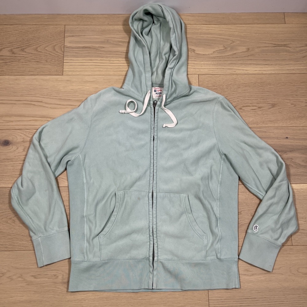 Champion x Todd Snyder Processed Sportswear full-zip hoodie Mint Size Large